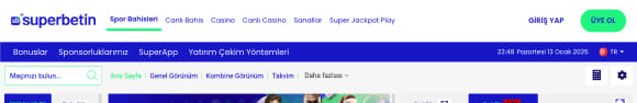 Superbetin Canlı Bahis